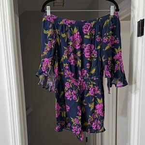 Floral Off-Shoulder Romper